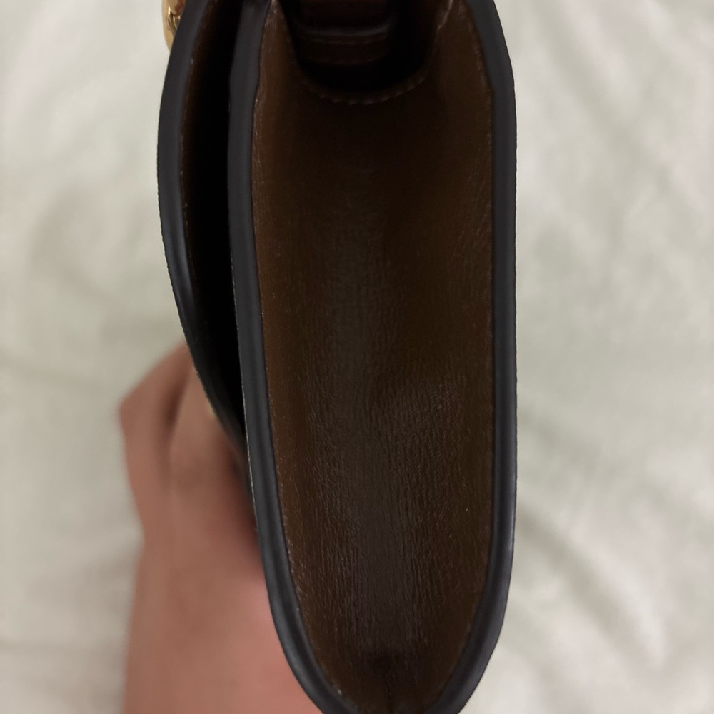 Gucci Brown and Gold Clutch with Monogram Design - Picture 4 of 10